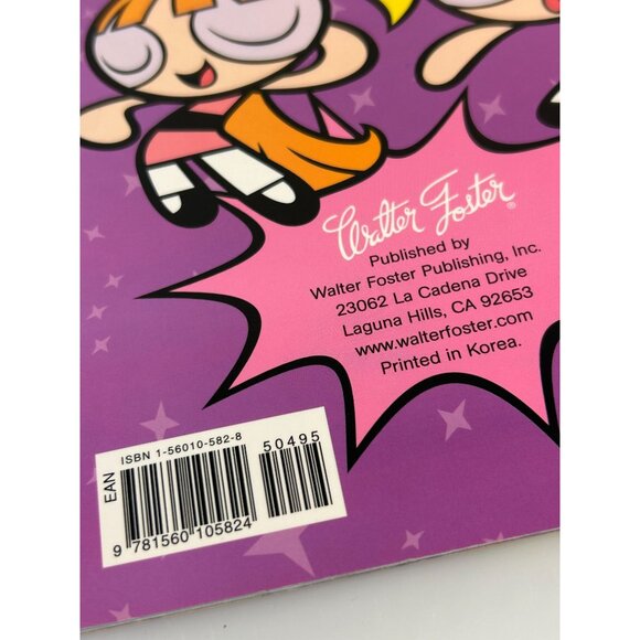 The PowerPuff Girls How to Draw Paperback Walter Foster Cartoon Drawing Book VTG - Picture 7 of 14